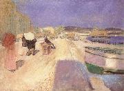 Edvard Munch The English man at the Venice street oil painting on canvas